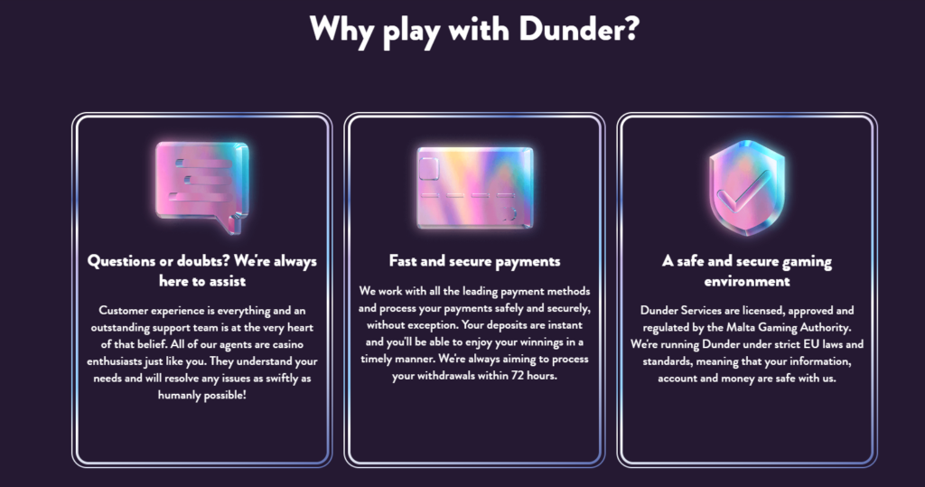 Dunder_casino_security