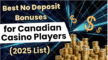no deposit bonus Canada